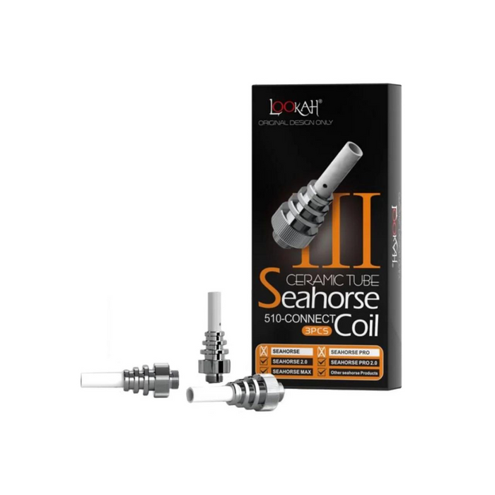 Lookah Seahorse 510 Connect Ceramic Tube Coils - 3ct