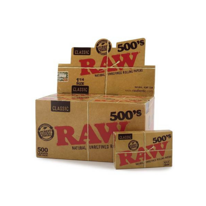 RAW Classic 500s 1¼ Rolling Papers - 20ct