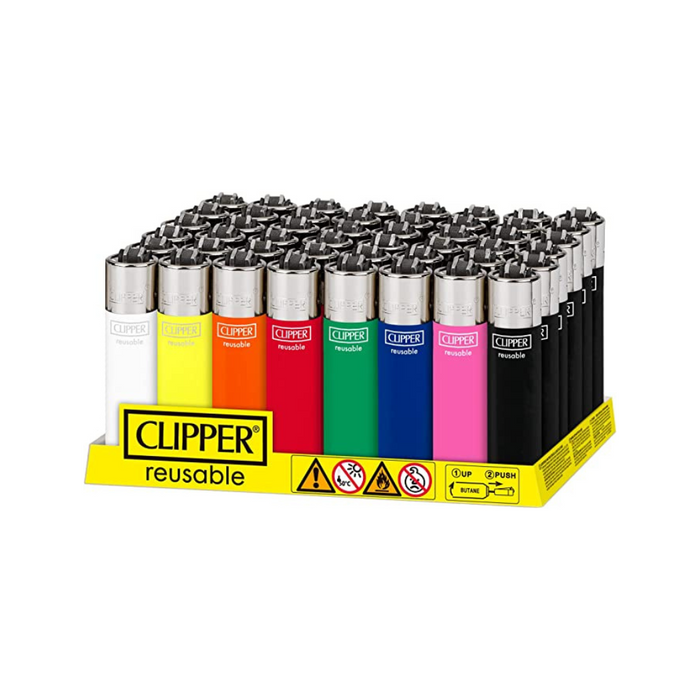 Clipper Classic Lighters - Assorted Colors – 48ct