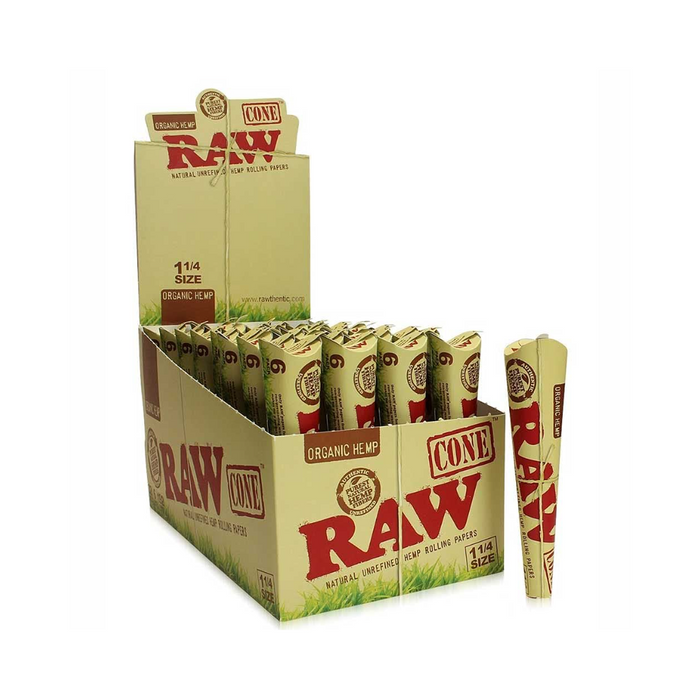 RAW Organic Hemp 1¼ Cones - 6/32ct