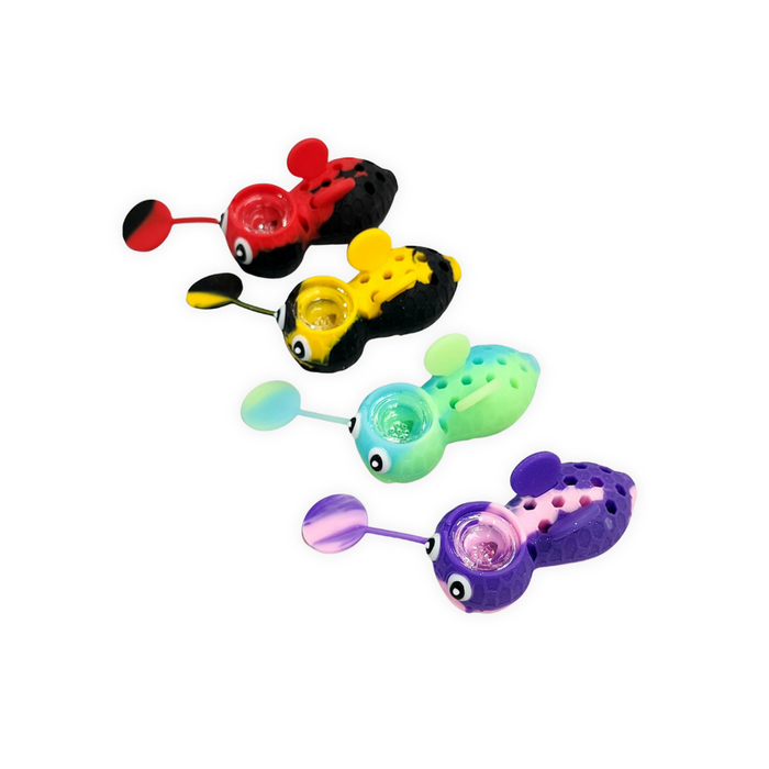 Stratus 3.5″ Silicone Bee Pipe – Assorted Colors