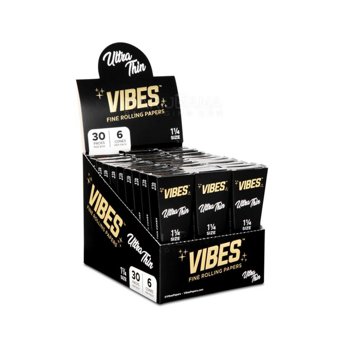 Vibes 1¼ Pre-Rolled Cones - Assorted Options - 30/6ct