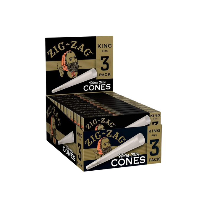 Zig-Zag Ultra Thin King Size Pre-Rolled Cones - 3/24ct