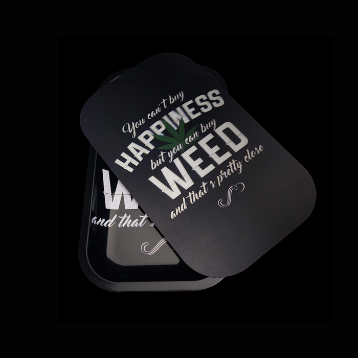 You Can't Buy Happiness But You Can Buy Wee Rolling Tray w/ Magnetic Lid