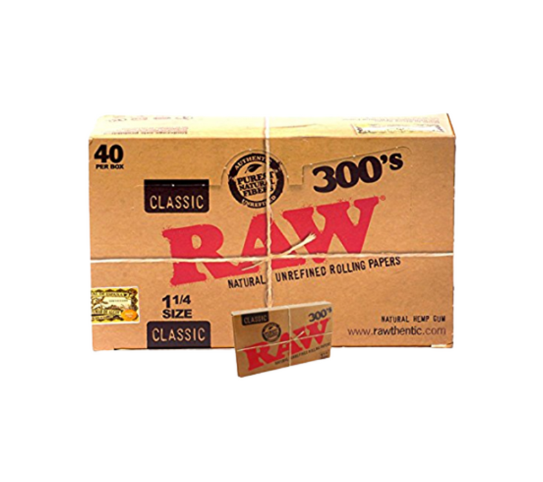 RAW Classic 300's 1¼ Rolling Papers - 40ct