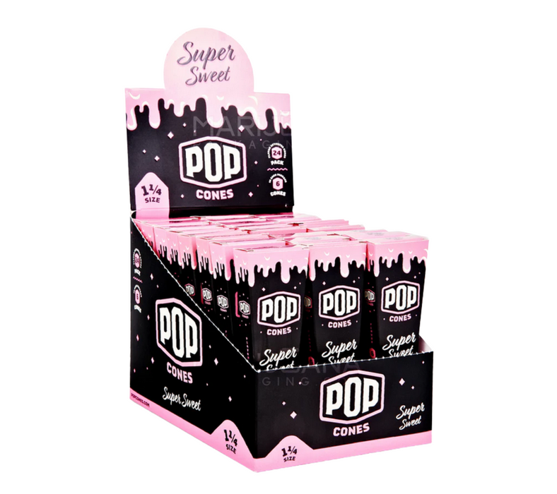 POP 1¼ Super Sweet Flavored Cones - 6/24ct