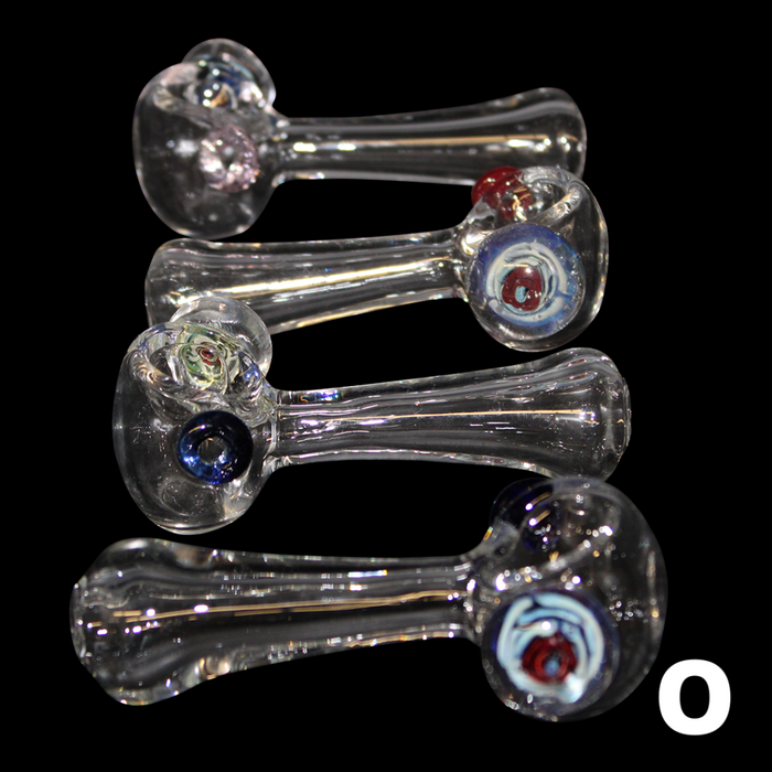 3.5" - 4" Assorted Glass Hand Pipes - 12ct