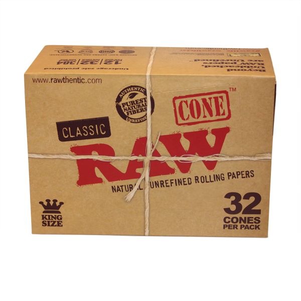 RAW Classic Kingsize Cones - 32ct