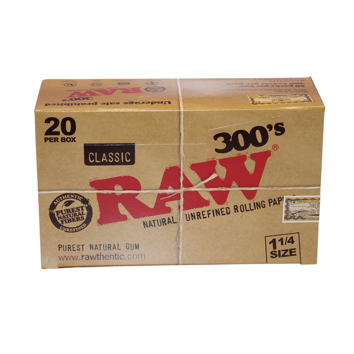 RAW Classic 300’s 1¼ Rolling Papers – 20ct