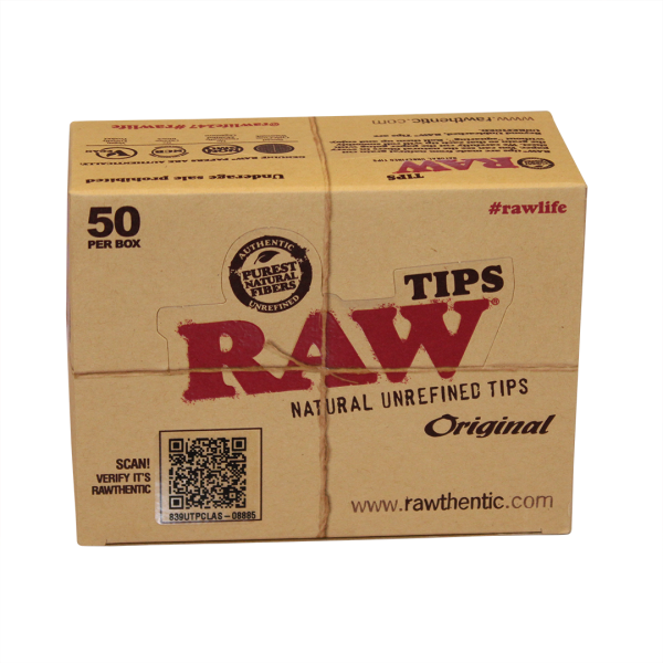 RAW Natural Unrefined Tips - 50ct