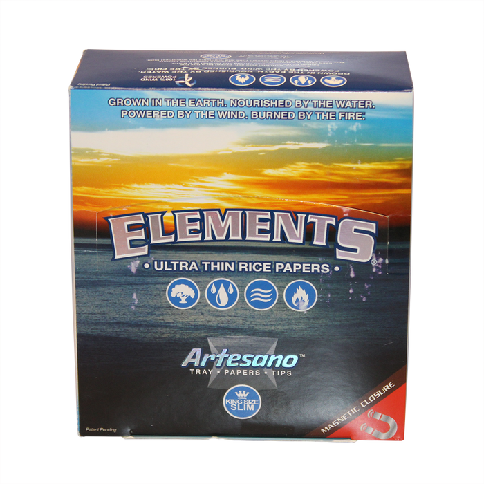 Elements Artesano Kingsize Slim Ultra Thin Rice Papers - 15ct