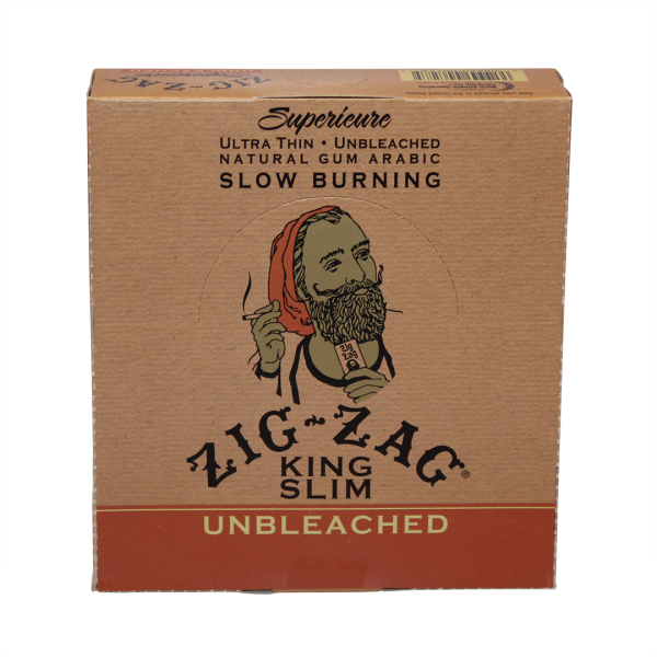 Zig-Zag Unbleached King Slim Rolling Papers - 24ct