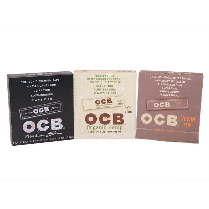 OCB King Slim Rolling Papers - 24ct