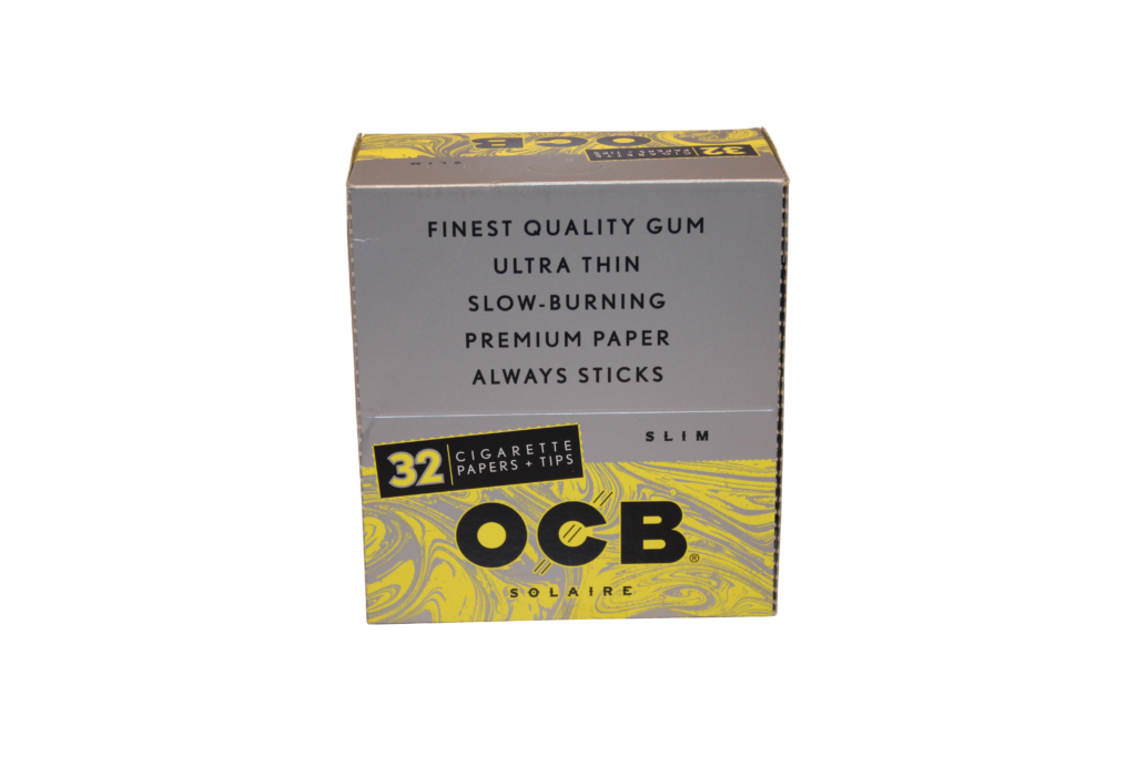 OCB King Slim Rolling Papers + Tips – 24ct