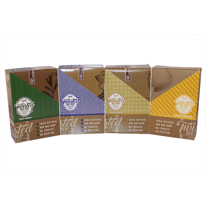 Twisted Hemp Wraps - Assorted Flavors – 15ct