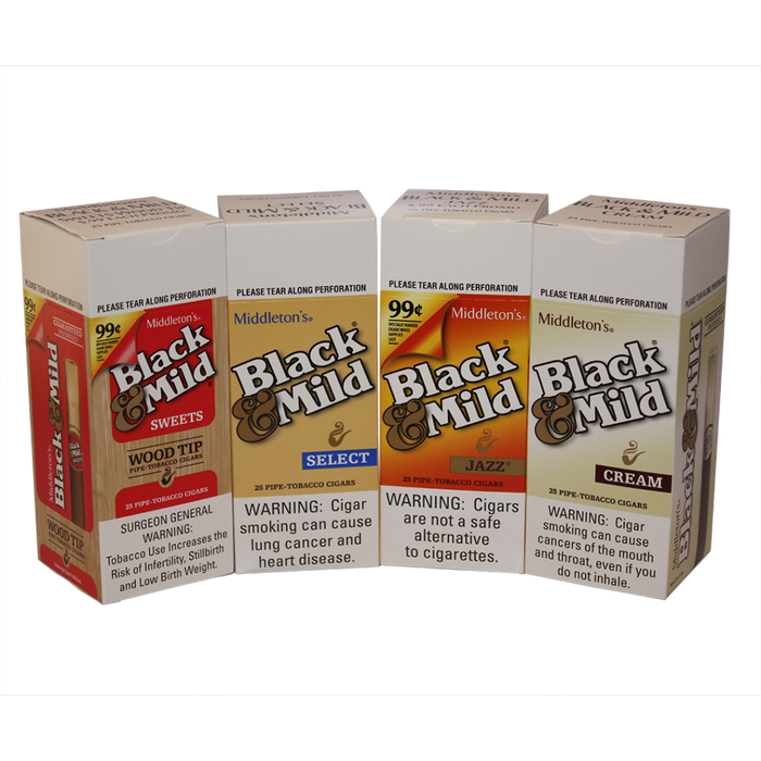 Black & Mild – Assorted Flavors - 25ct