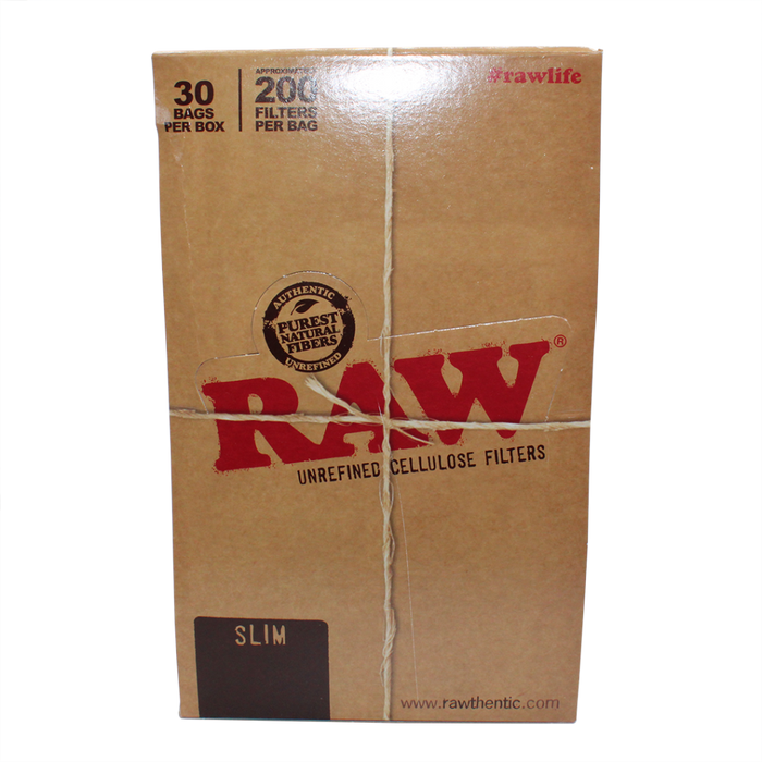 RAW Slim Unrefined Cellulose Filters - 30ct