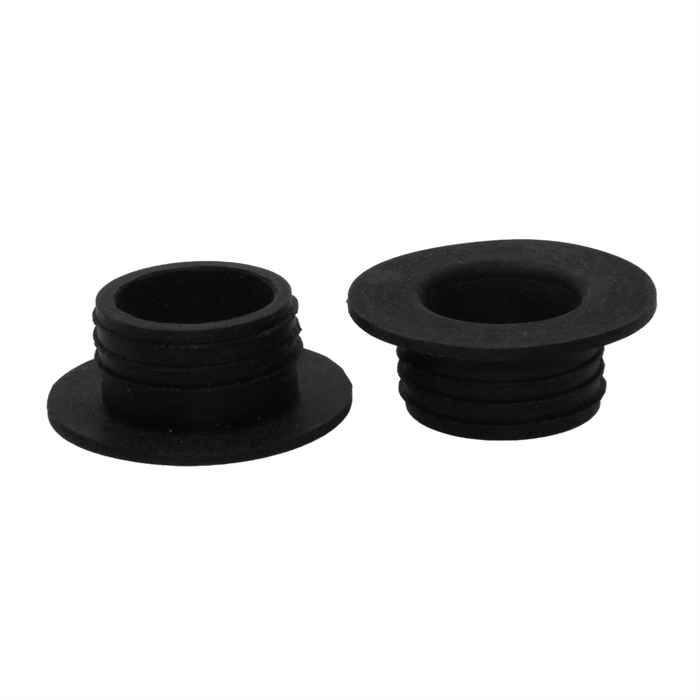 Small Black Rubber Hookah Vase Grommet - 12ct