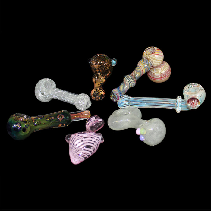 4.5" - 6" Glass Hand Pipes Heavy - Assorted Styles